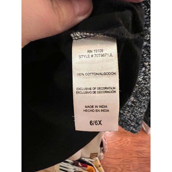 DC Justice League Batman Girls 6/6X Glitter Tee - Picture 4 of 5